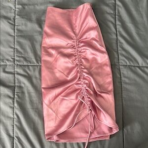 Forever 21 Satin Side Scrunch Mini Skirt Size Small NWT